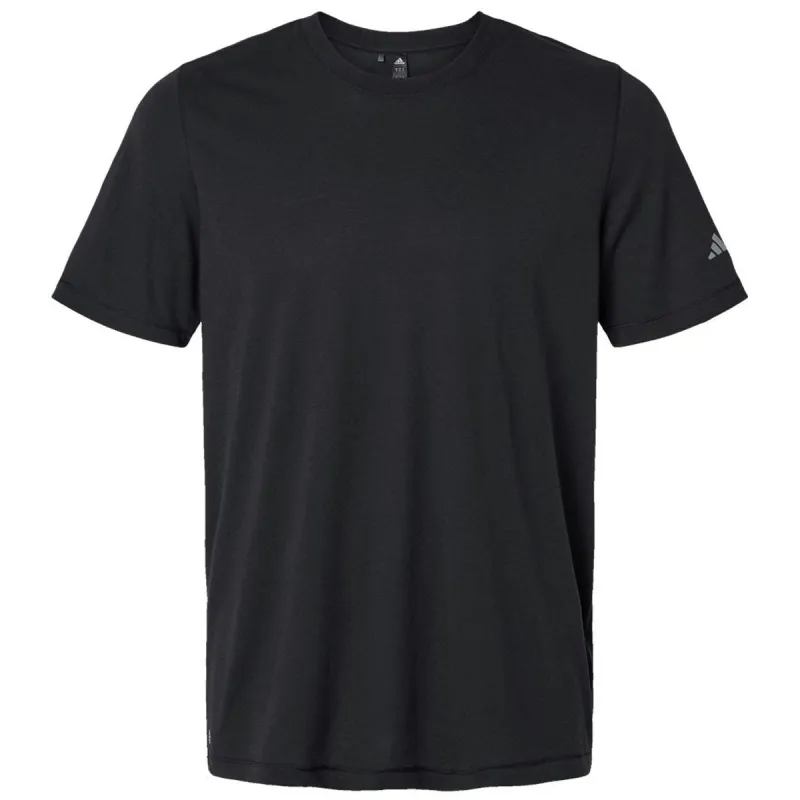 Adidas Men's Black Blended T-Shirt made by Adidas