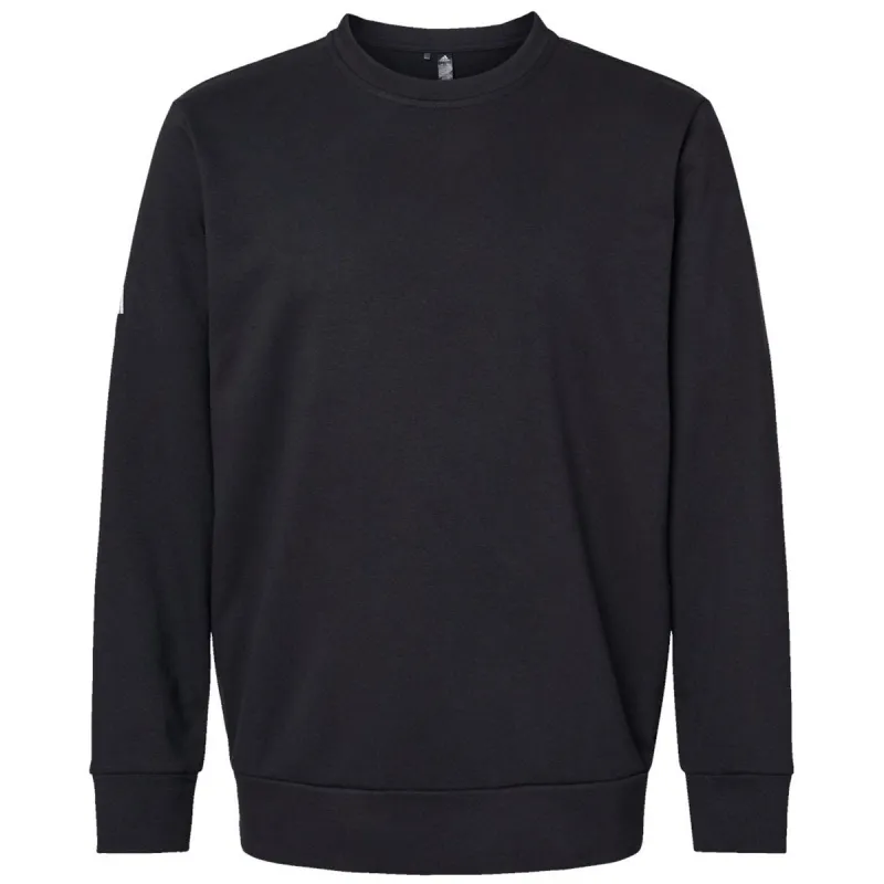 Adidas Men's Black Fleece Crewneck Sweatshirt made by Adidas