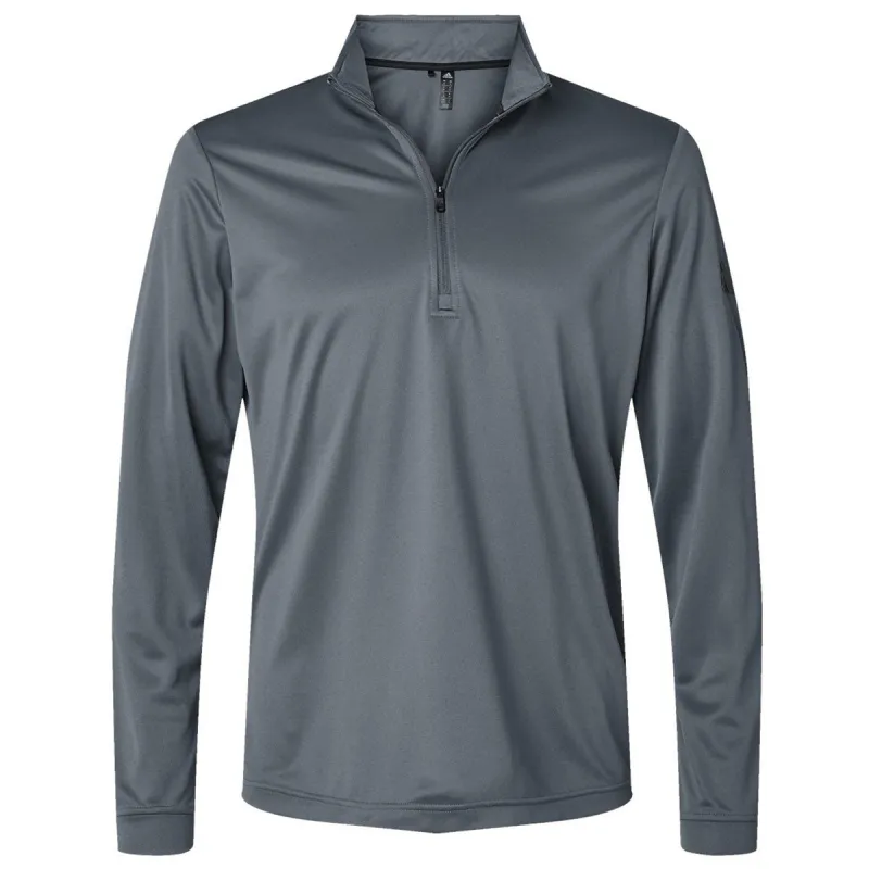 Adidas Men's Onix Lightweight Quarter-Zip Pullover sold by Merchology