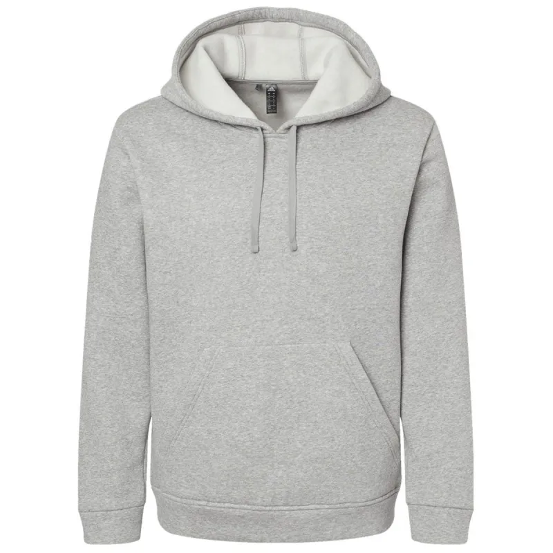 Adidas Men's Grey Heather Fleece Hooded Sweatshirt made by Adidas