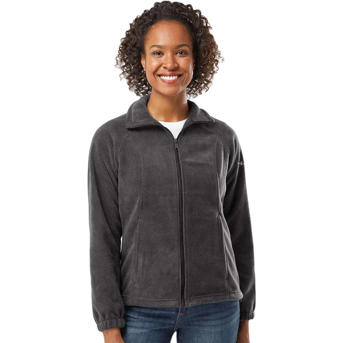 Columbia Women's Charcoal Heather Benton Springs Fleece Full-Zip Jacket sold by Merchology product image thumbnail 3
