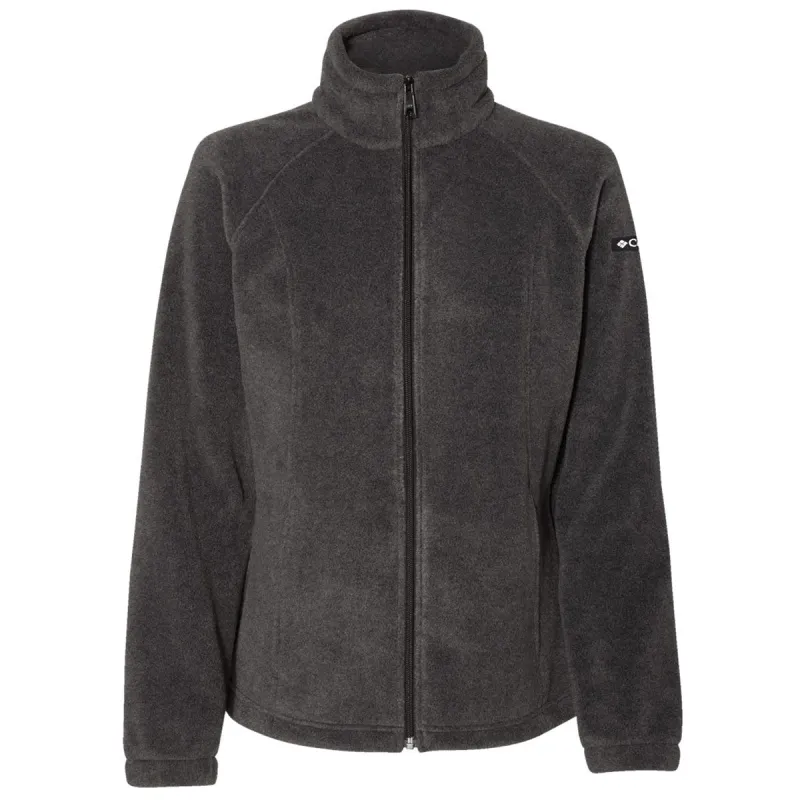 Columbia Women's Charcoal Heather Benton Springs Fleece Full-Zip Jacket made by Columbia