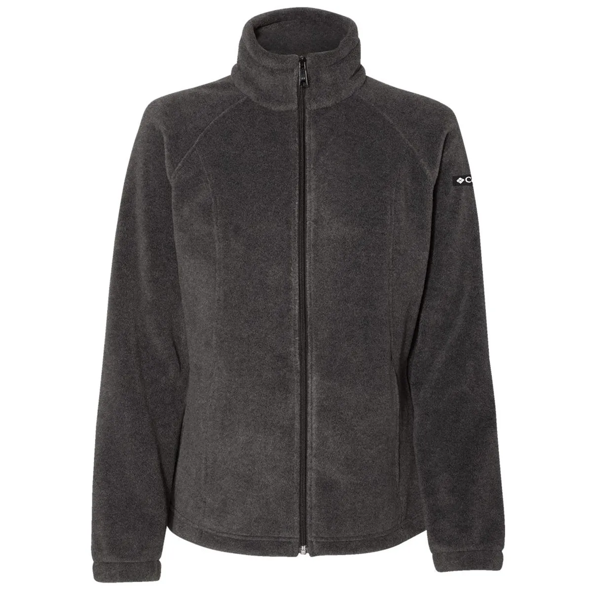 Columbia Women's Charcoal Heather Benton Springs Fleece Full-Zip Jacket sold by Merchology