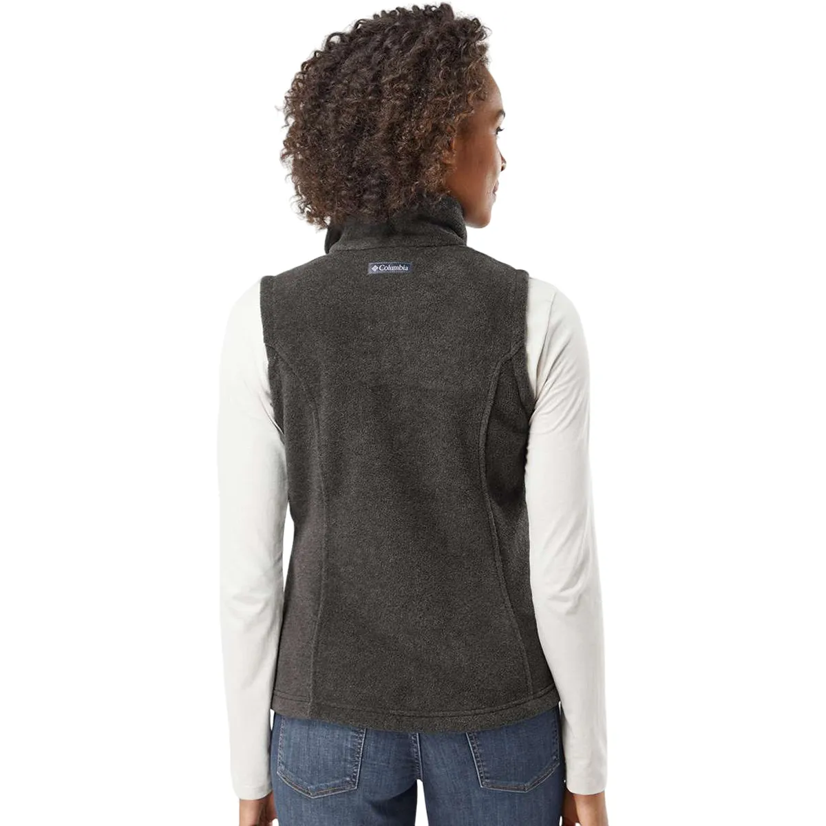 Columbia Women's Charcoal Heather Benton Springs Fleece Vest sold by Merchology product image thumbnail 4