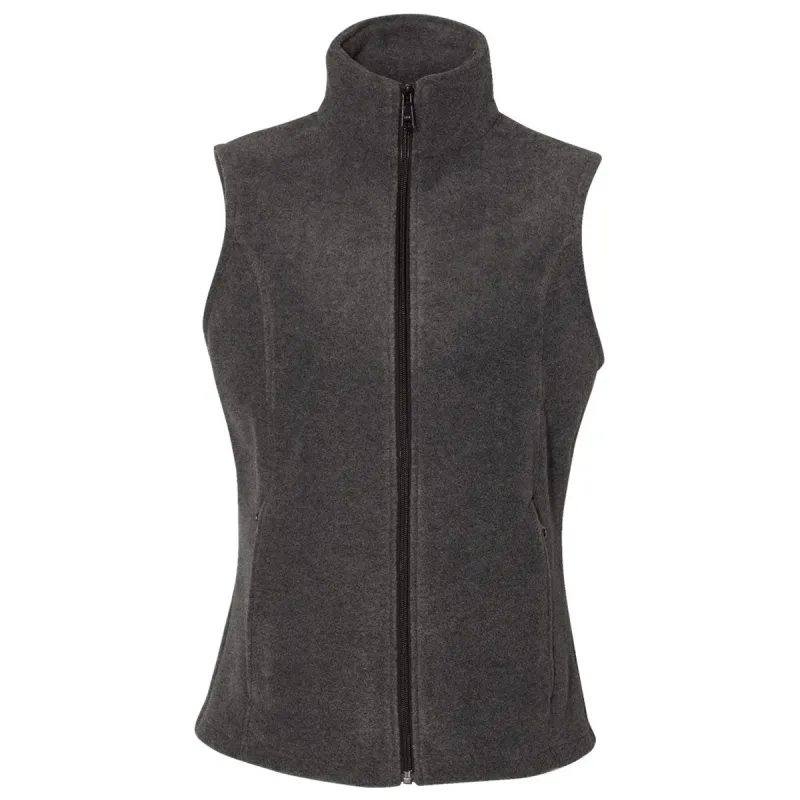 Columbia Women's Charcoal Heather Benton Springs Fleece Vest made by Columbia