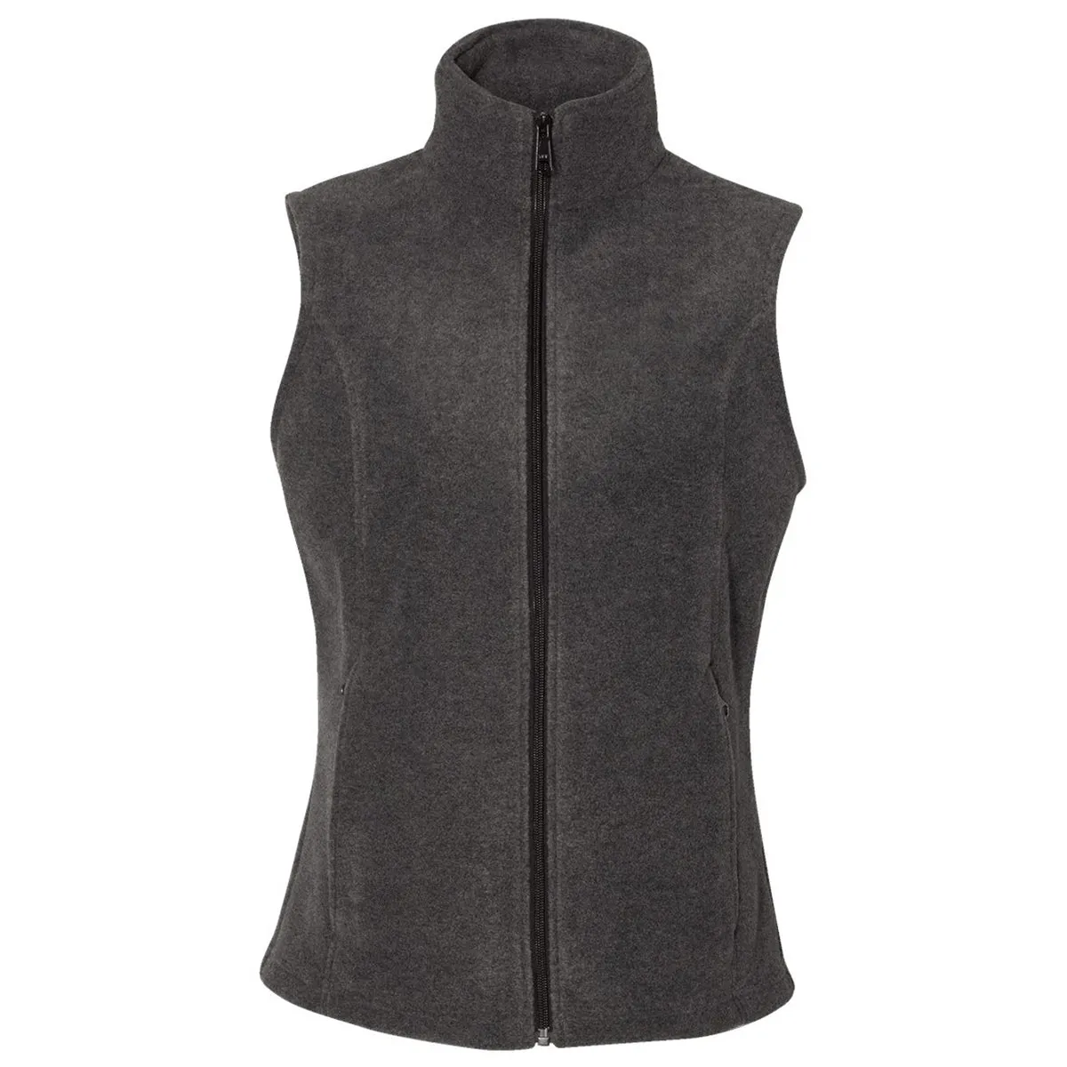 Columbia Women's Charcoal Heather Benton Springs Fleece Vest sold by Merchology