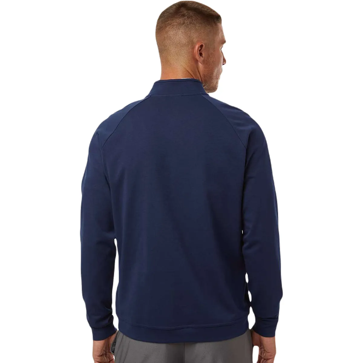 Adidas Men's Collegiate Navy Club Quarter Zip Pullover sold by Merchology product image thumbnail 4