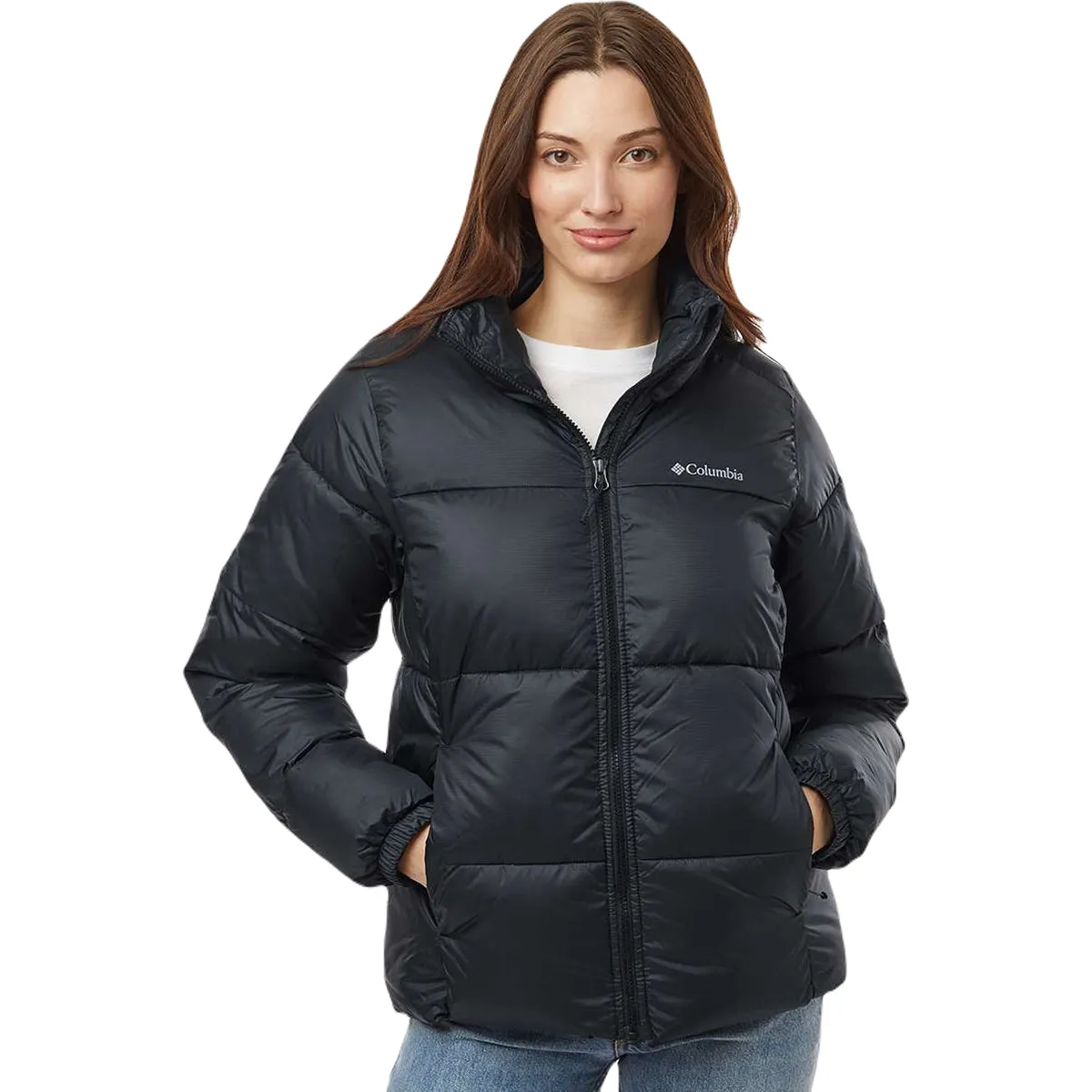 Columbia Women's Black Puffect II Full Zip Jacket sold by Merchology product image thumbnail 3