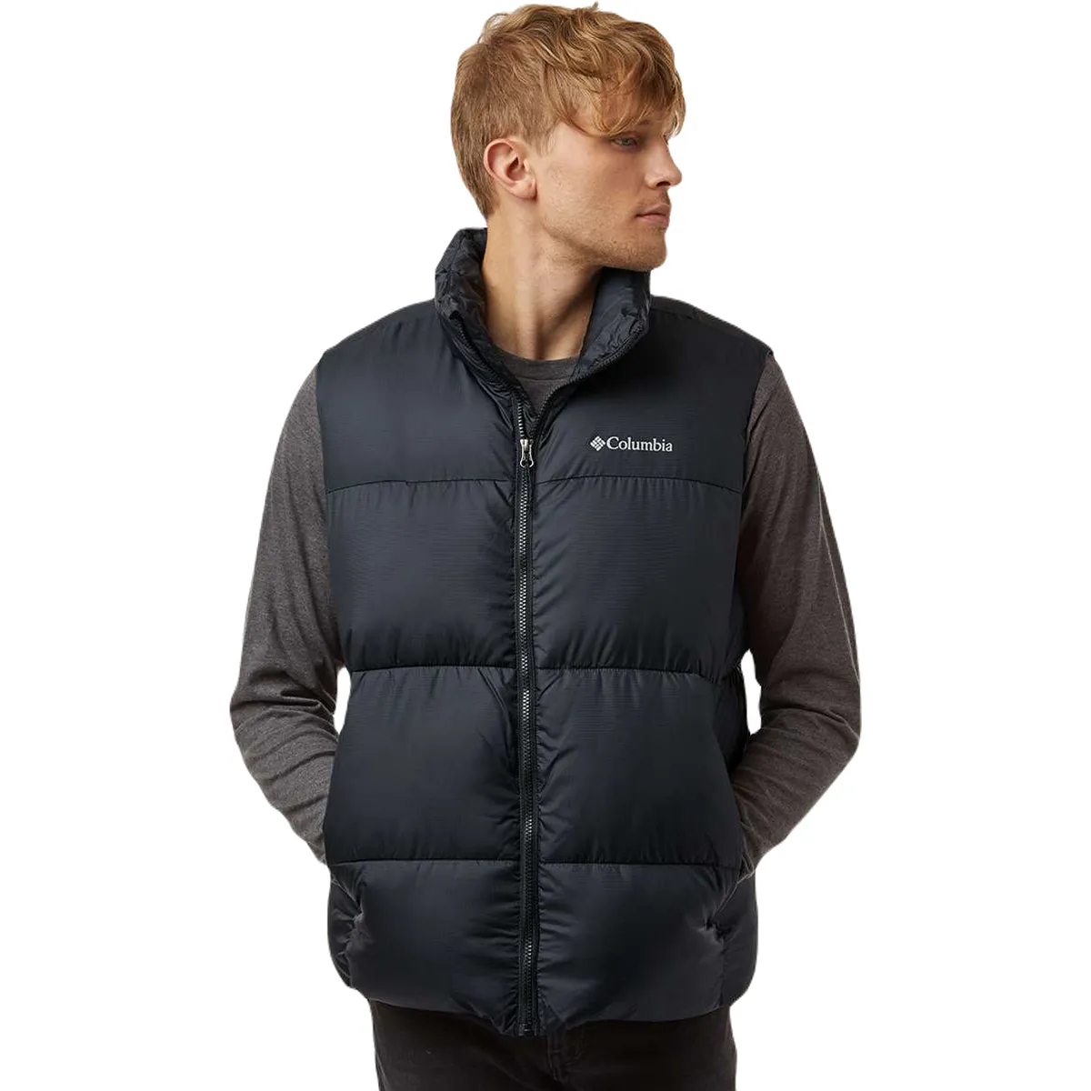 Columbia Men's Black Puffect Vest sold by Merchology product image thumbnail 3