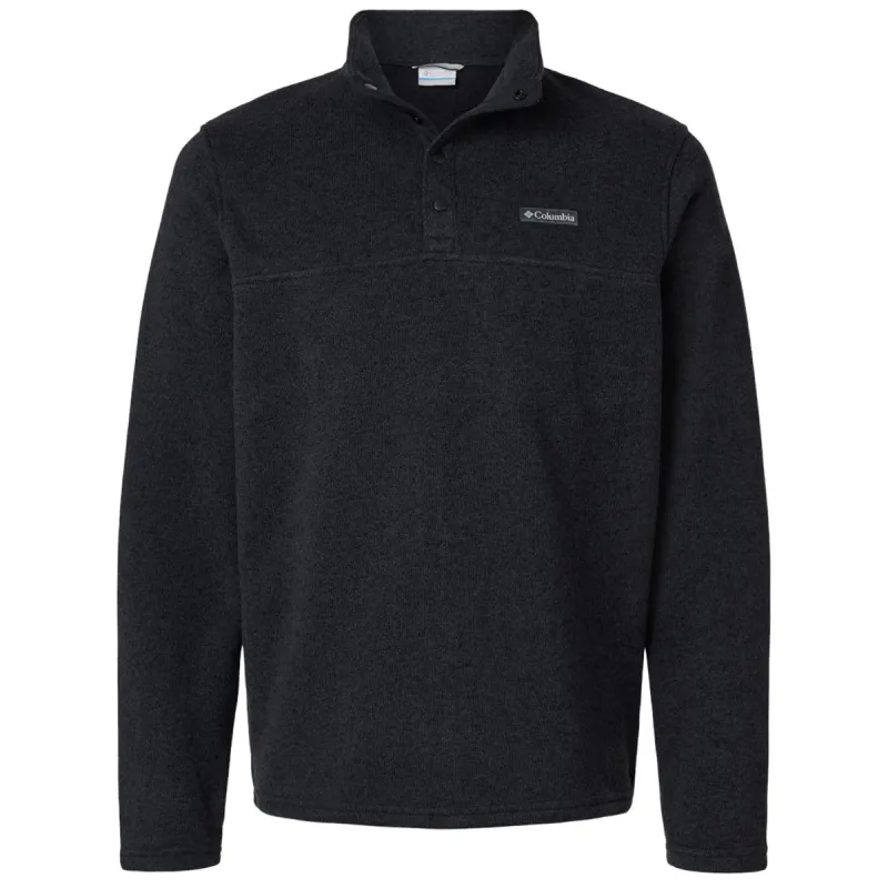 Columbia Men's Black Alto Pass Fleece Half Snap Pullover made by Columbia