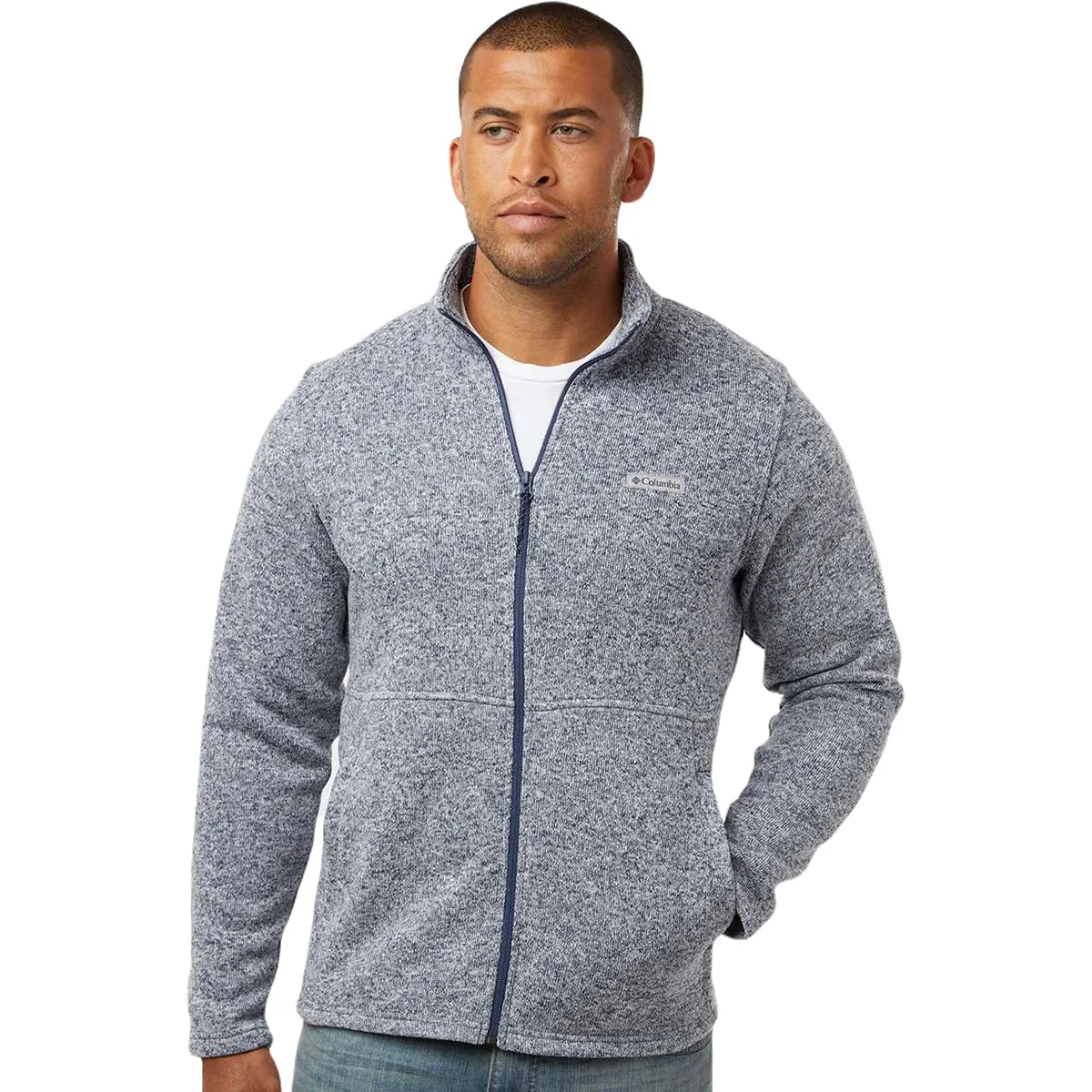 Columbia Men's Dark Mountain Heather Alto Pass Fleece Full-Zip Jacket sold by Merchology product image thumbnail 3