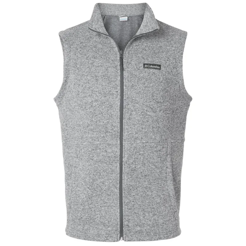 Columbia Men's City Grey Heather Alto Pass Fleece Vest made by Columbia