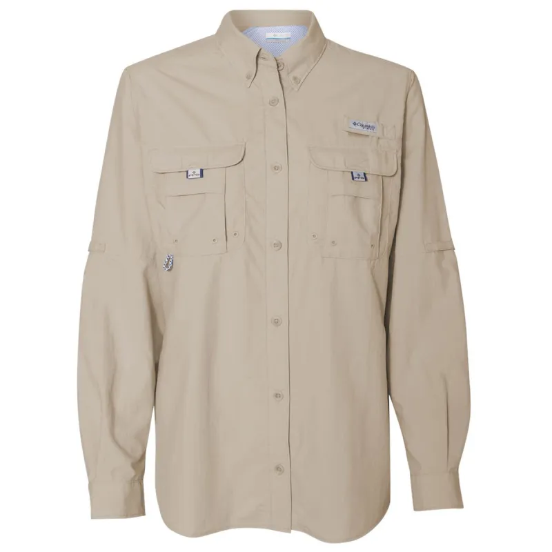 Columbia Women's Fossil PFG Bahama Long Sleeve Shirt made by Columbia