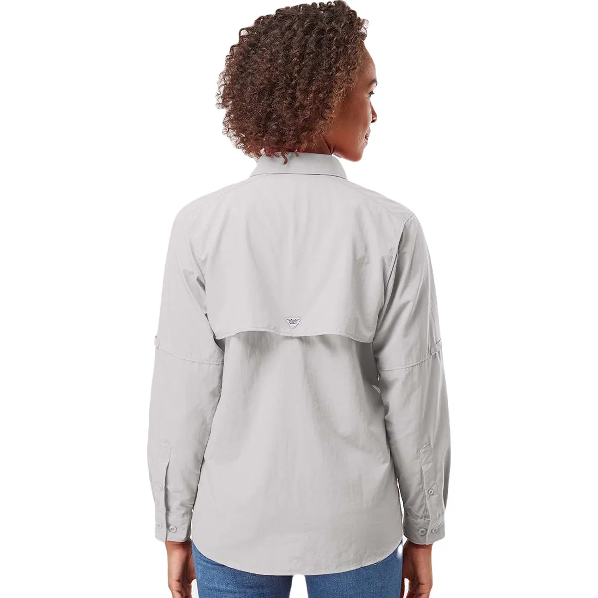 Columbia Women's Cool Grey PFG Bahama Long Sleeve Shirt sold by Merchology product image thumbnail 4