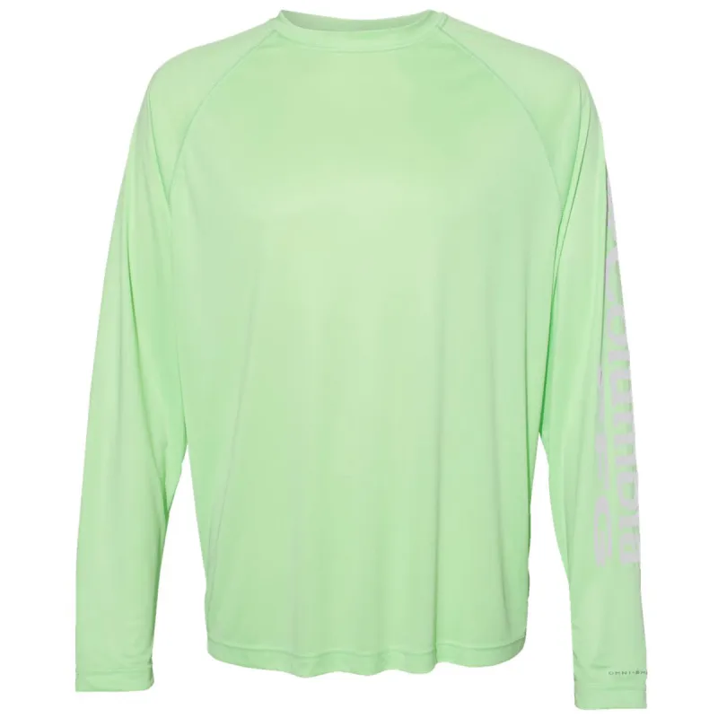 Columbia Men's Key West/Cool Grey PFG Terminal Tackle Long Sleeve T-Shirt made by Columbia