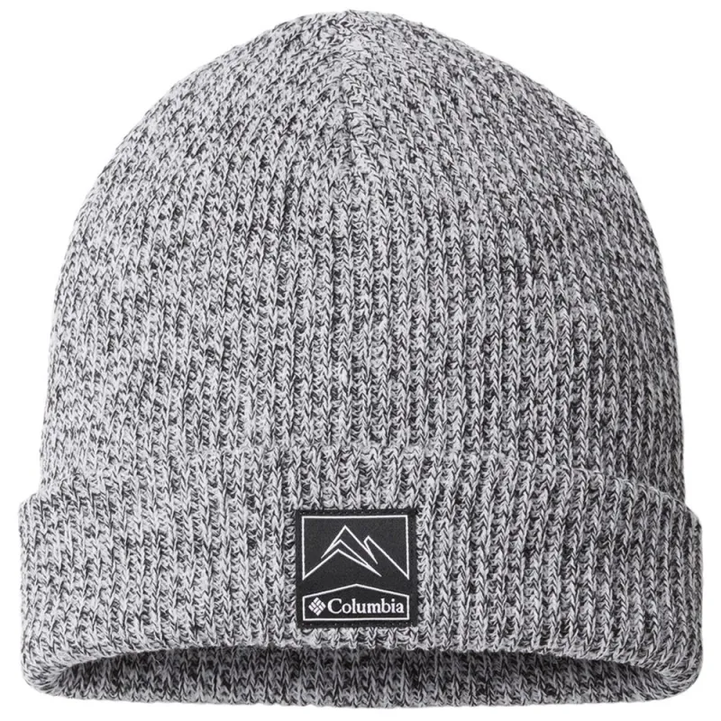 Columbia White Marled Whirlibird Cuffed Beanie made by Columbia