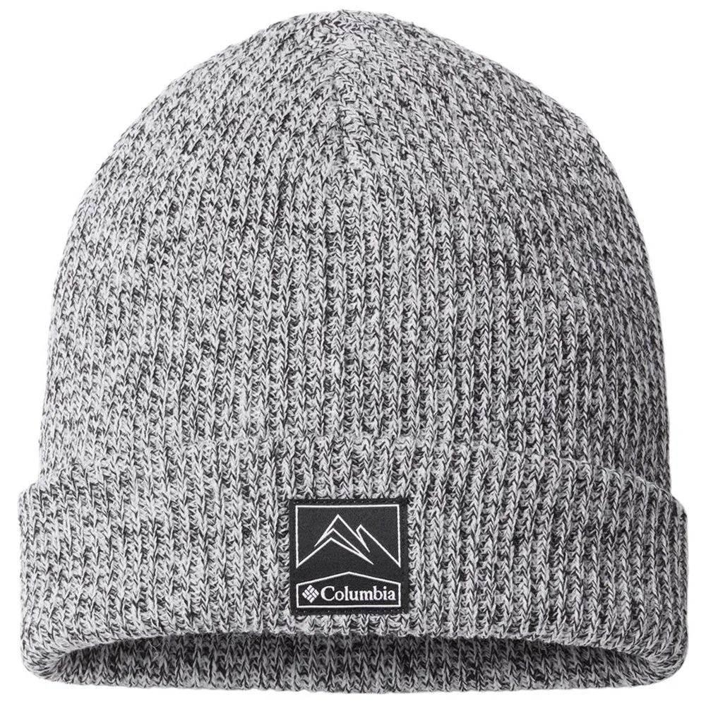 Columbia White Marled Whirlibird Cuffed Beanie sold by Merchology