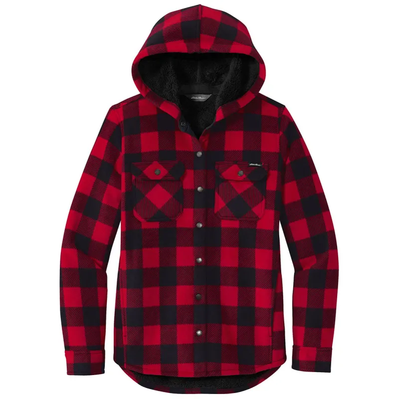 Eddie Bauer Women's Radish/Black Woodland Shirt Jac made by Eddie Bauer