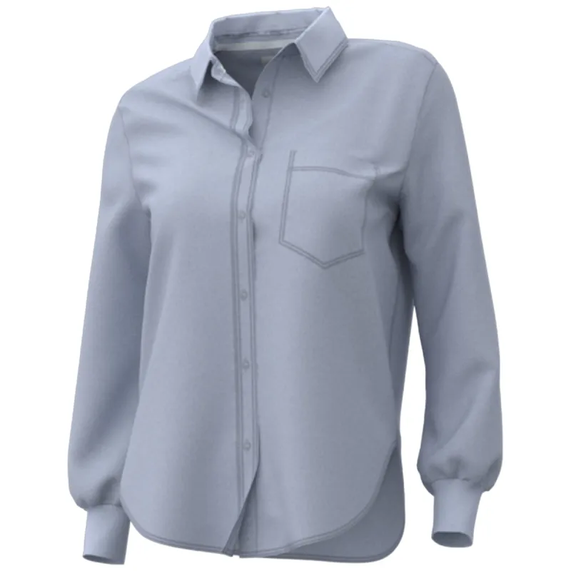 A. PUTNAM Women's Periwinkle Classic Button Up made by Merchology
