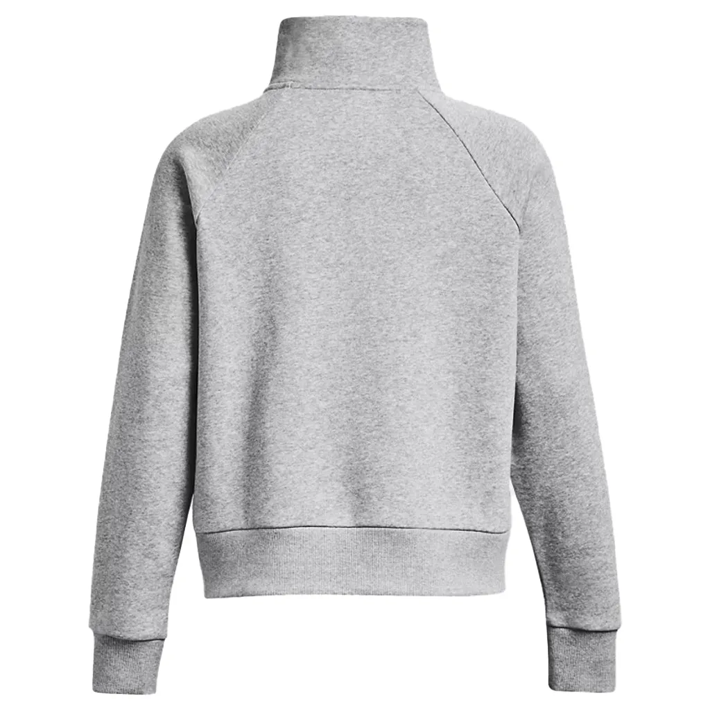 Under Armour Women's Mod Grey Light Heather Rival Fleece 1/2 Zip sold by Merchology product image thumbnail 2