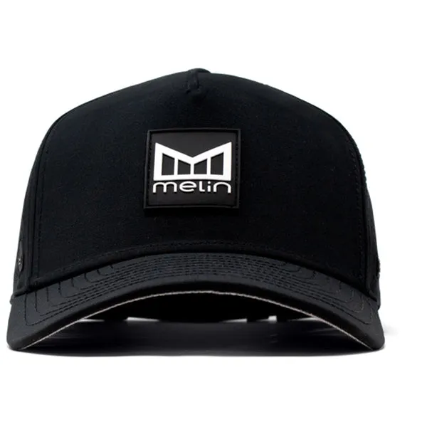 Melin Black Odyssey Stacked Hydro Performance Snapback Hat sold by Merchology product image thumbnail 2