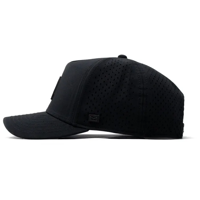 Melin Black Odyssey Stacked Hydro Performance Snapback Hat sold by Merchology product image thumbnail 3