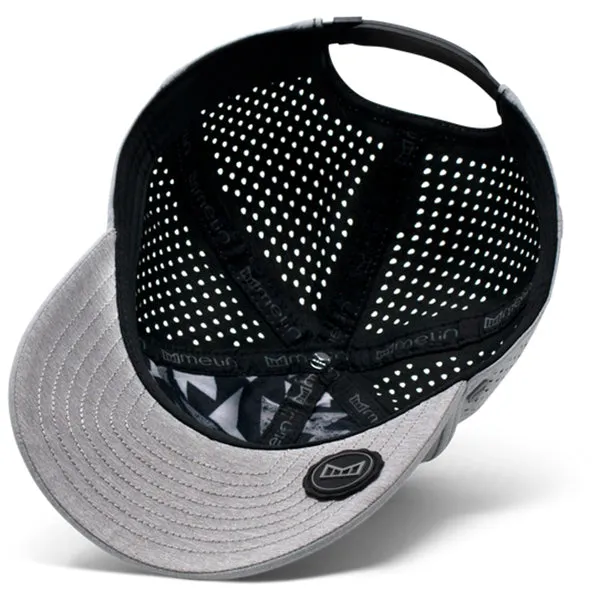 Melin Heather Grey A-Game Hydro Classic Performance Snapback Hat sold by Merchology product image thumbnail 5