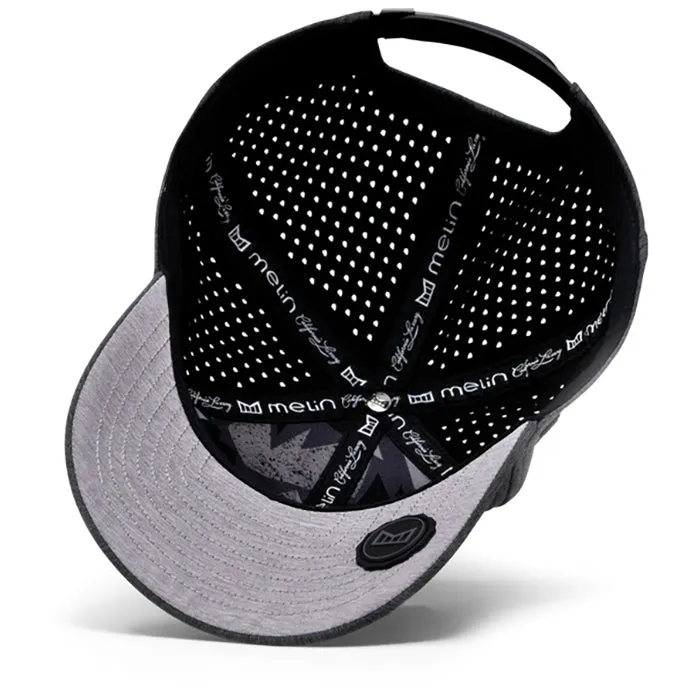 Melin Heather Charcoal A-Game Hydro Classic Performance Snapback Hat sold by Merchology product image thumbnail 5