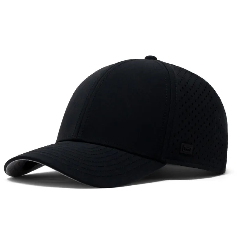 Melin Black A-Game Hydro Classic Performance Snapback Hat made by Merchology