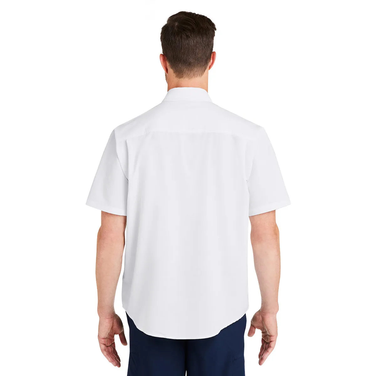 HUK Men's White Kona Solid Short Sleeve Shirt sold by Merchology product image thumbnail 5