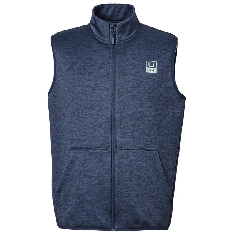 HUK Men's Naval Academy Heather Cold Front Vest made by Huk