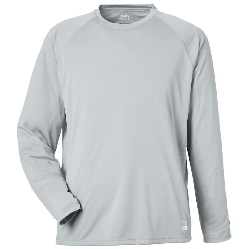 HUK Men's Harbor Mist Pursuit Long-Sleeve T-Shirt made by Huk