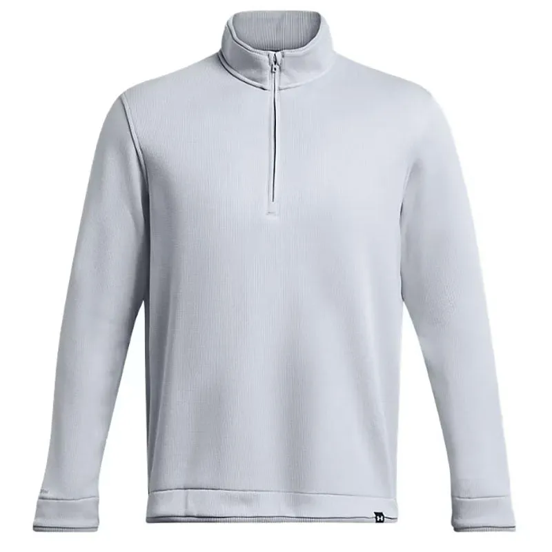 Under Armour Men's Steel/White Storm Sweaterfleece 1/4 Zip made by Under Armour