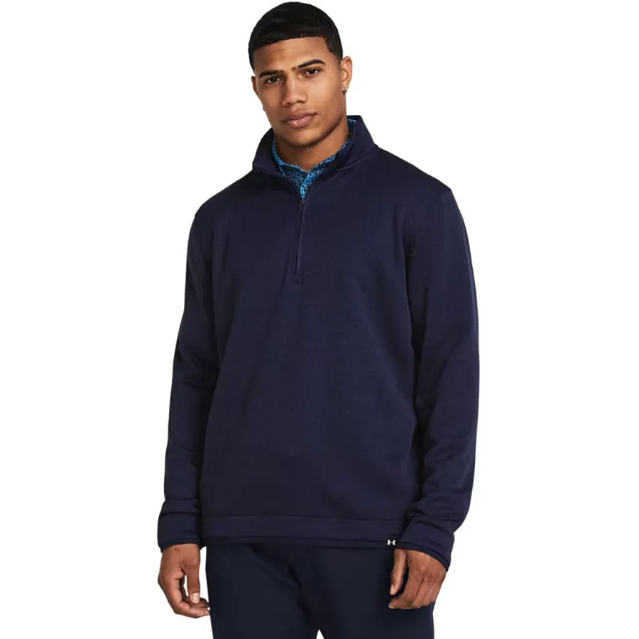 Under Armour Men's Midnight Navy/White Storm Sweaterfleece 1/4 Zip sold by Merchology product image thumbnail 3