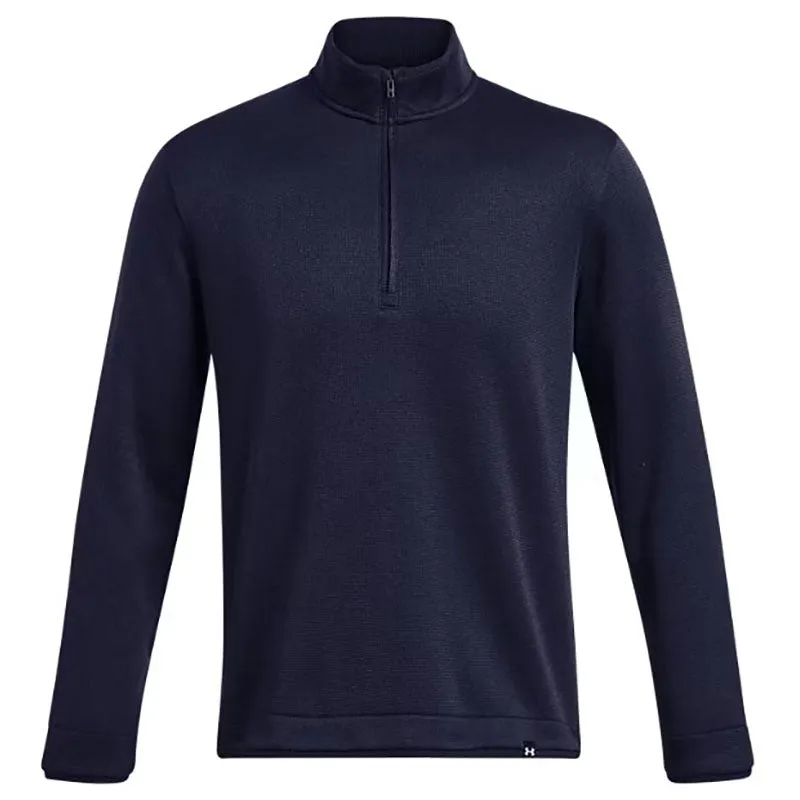 Under Armour Men's Midnight Navy/White Storm Sweaterfleece 1/4 Zip sold by Merchology