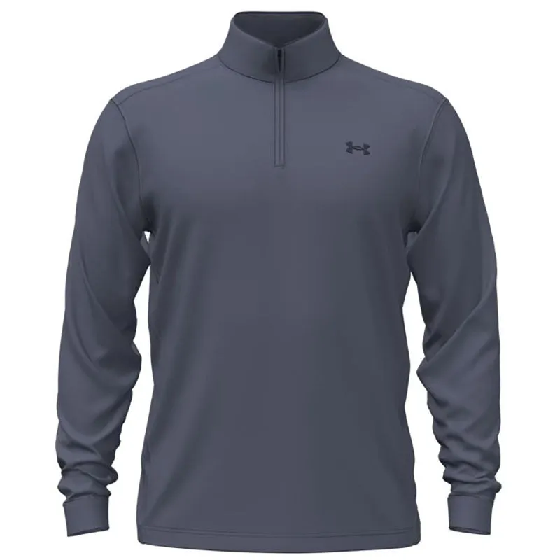Under Armour Men's Downpour Grey/Midnight Navy/Midnight Navy Drive 1/4 Zip made by Under Armour