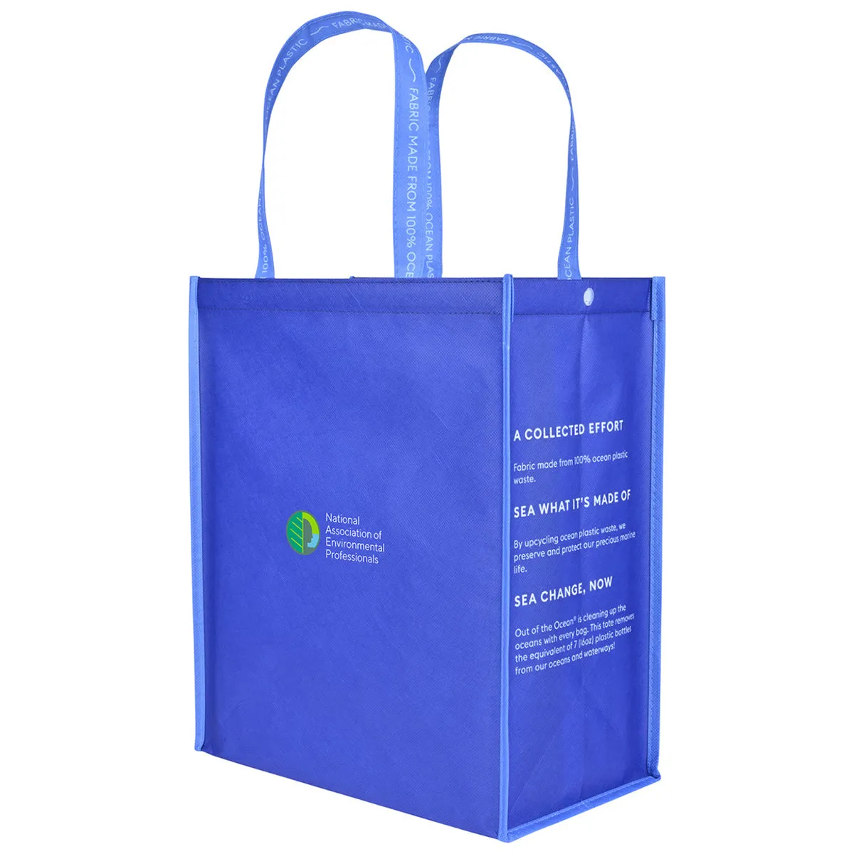 Out of the Ocean Navy Reusable Large Shopper with Click N' Stay sold by Merchology product image thumbnail 3