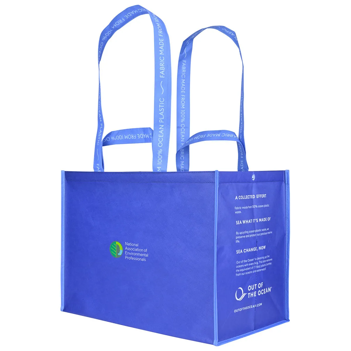Out of the Ocean Navy Reusable XL Shopper with Click N' Stay sold by Merchology product image thumbnail 3