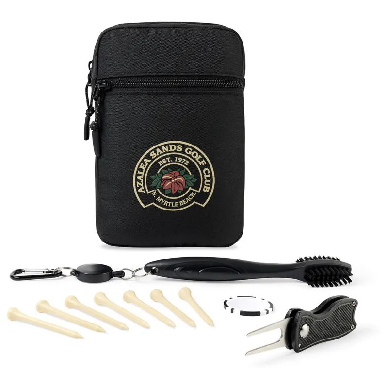Gemline Black Golf Links Essential Kit made by Merchology