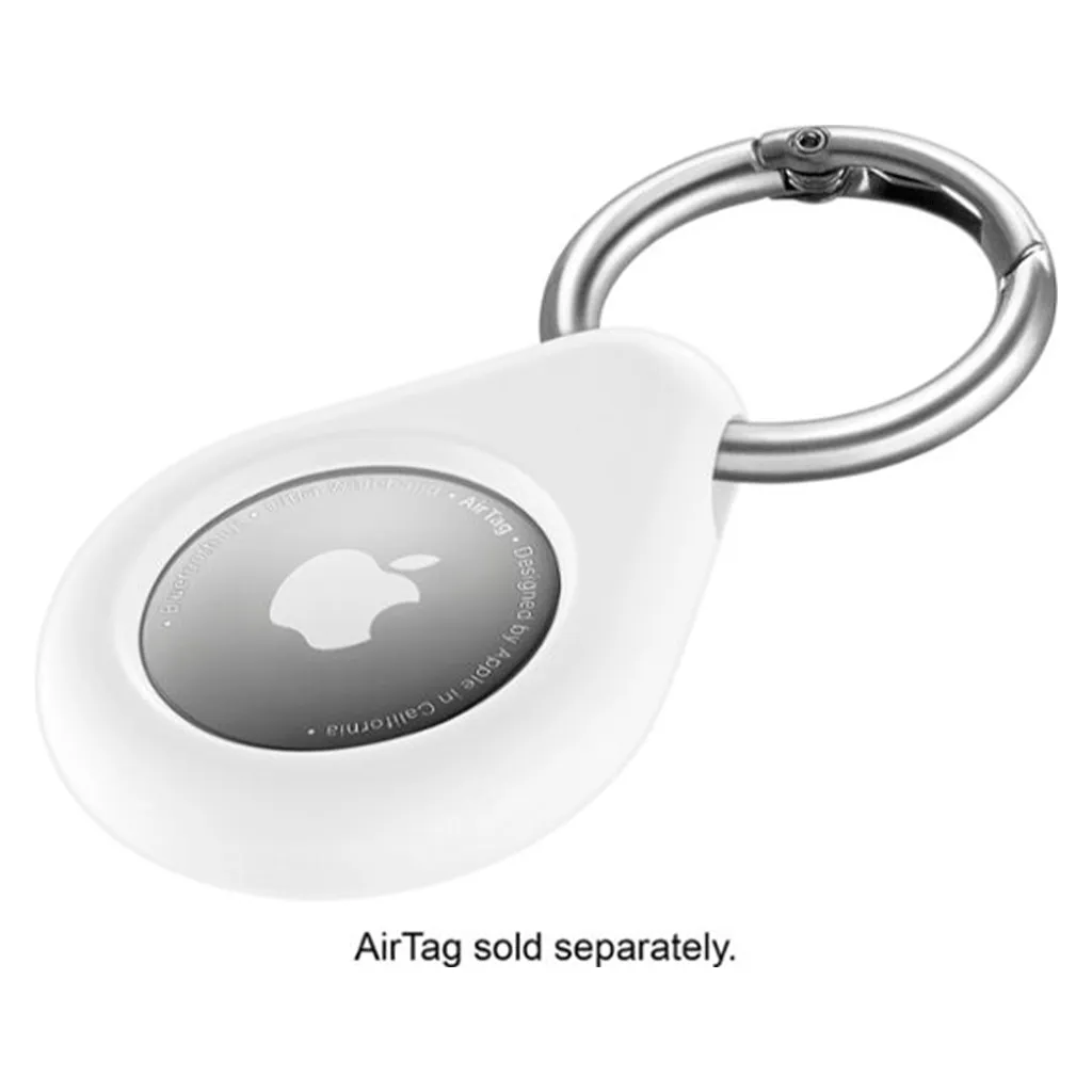 Insignia White Key Ring Case for Apple AirTag sold by Merchology product image thumbnail 2