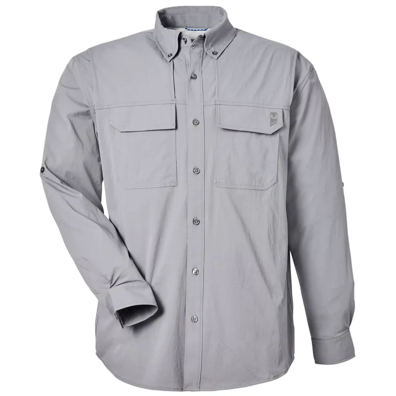 HUK Men's Night Owl Creekbed Long Sleeve Shirt made by Huk