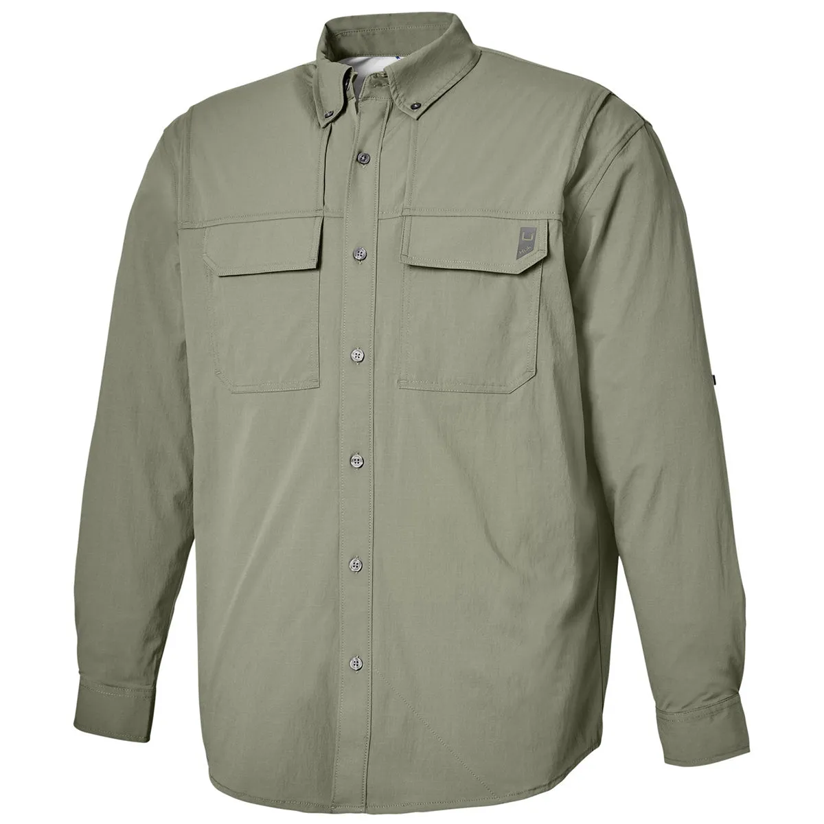 HUK Men's Moss Creekbed Long Sleeve Shirt sold by Merchology product image thumbnail 3