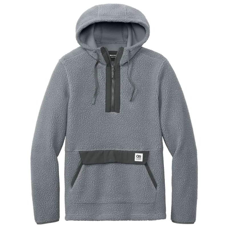 Outdoor Research Men's Grey Packwood Fleece Pullover Hoodie made by Outdoor Research