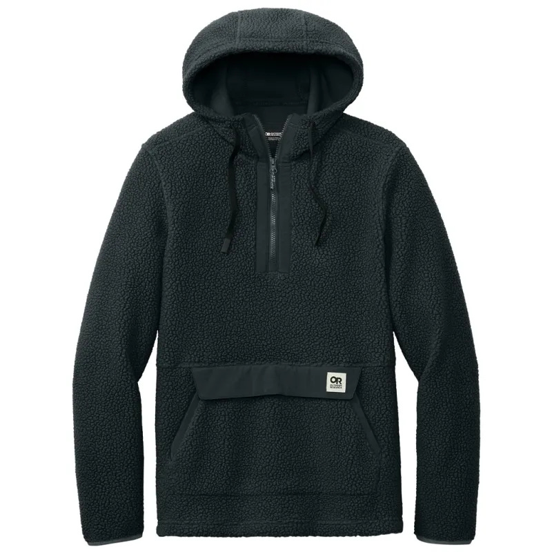Outdoor Research Men's Black Packwood Fleece Pullover Hoodie made by Outdoor Research
