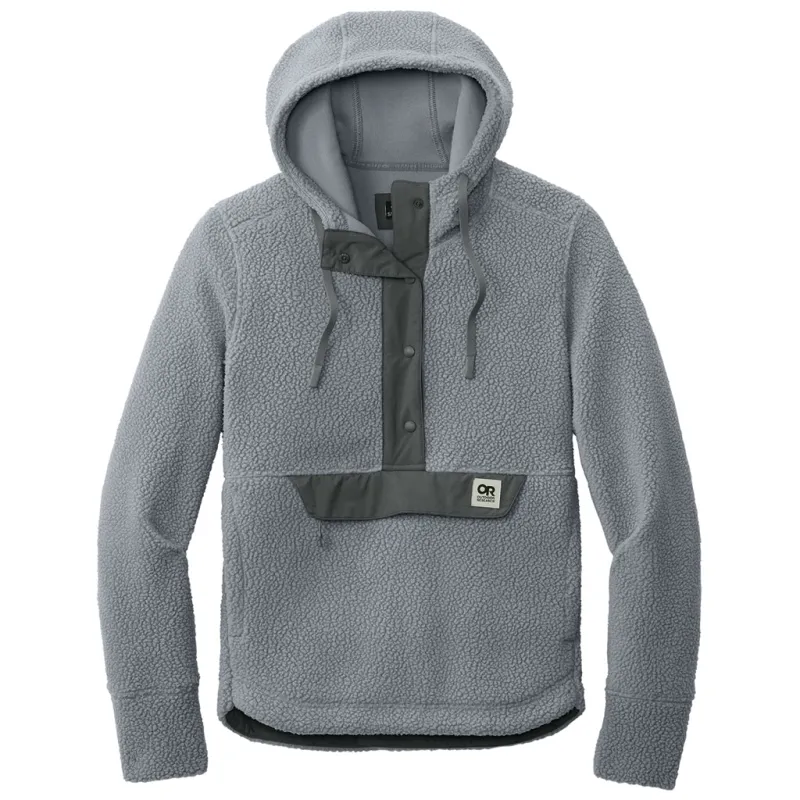 Outdoor Research Women's Grey Packwood Fleece Pullover Hoodie made by Outdoor Research