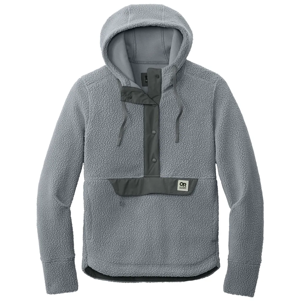 Outdoor Research Women's Grey Packwood Fleece Pullover Hoodie sold by Merchology