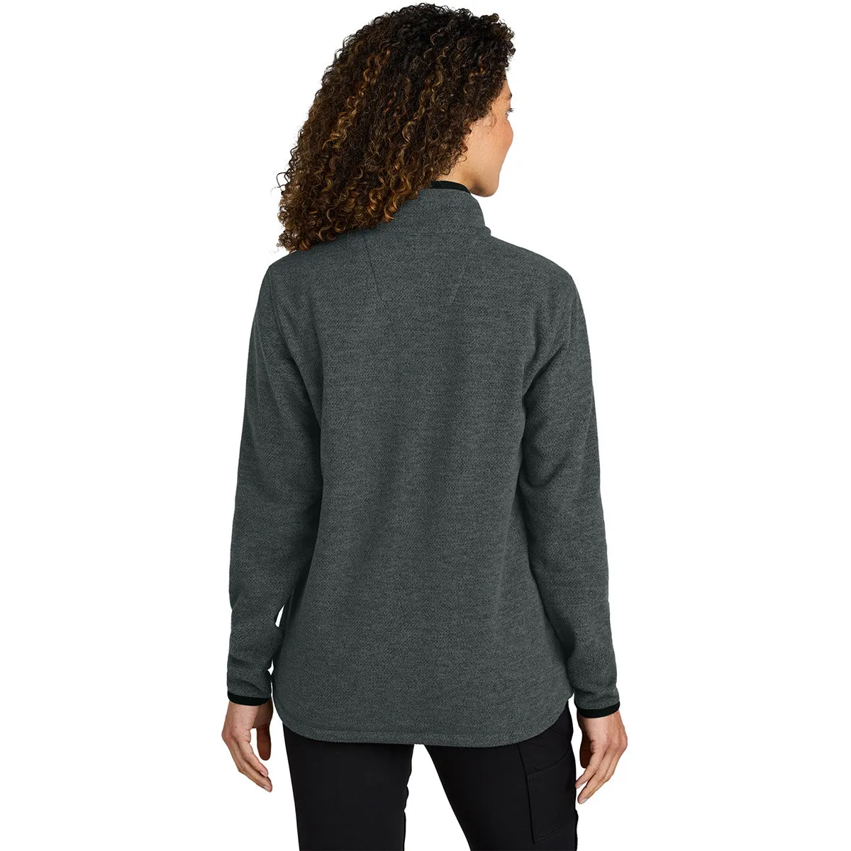 Carhartt Women's Carbon Heather Textured Full-Zip Fleece Jacket sold by Merchology product image thumbnail 4