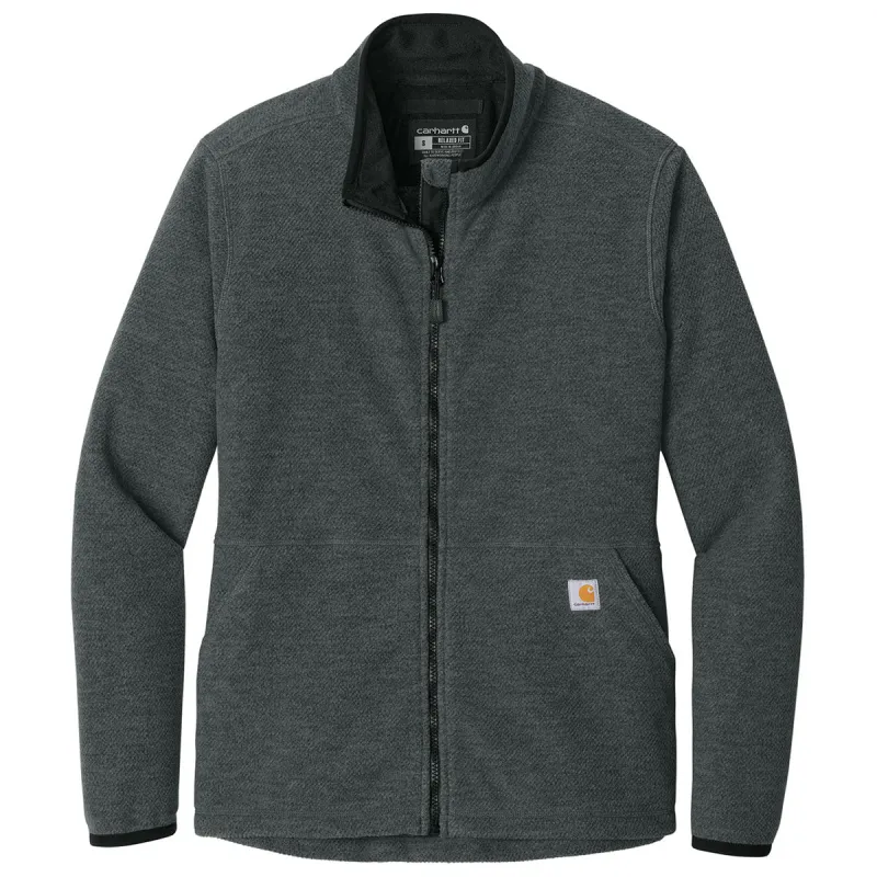 Carhartt Women's Carbon Heather Textured Full-Zip Fleece Jacket made by Carhartt