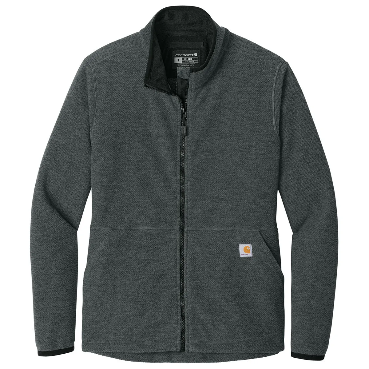 Carhartt Women's Carbon Heather Textured Full-Zip Fleece Jacket sold by Merchology