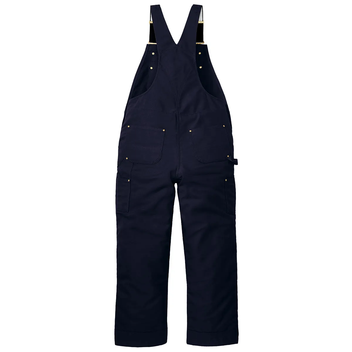 Carhartt Unisex Dark Navy Short Firm Duck Insulated Bib Overalls sold by Merchology
